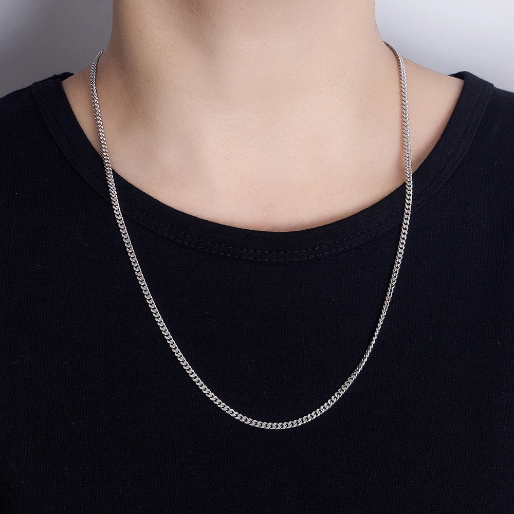 Fashion Temperament Cuban Chains Necklace for Men's 925 Sterling Silver Long Chain Choker Men Collar on Necklace Pendant 4 Mallzona S235687f5453c43a485e541f6c6d923f1y Fashion Temperament Cuban Chains Necklace for Men's 925 Sterling Silver Long Chain Choker Men Collar on Necklace Pendant Mallzona