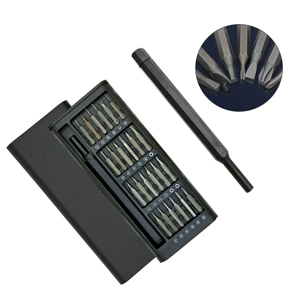 25-In-1 Precision Screwdriver Set Magnetic Torx Hex Screw Driver Bits With-Screwdriver Handle For Computer Phone Repair Tool
25-In-1 Precision Screwdriver Set Magnetic Torx Hex Screw Driver Bits With-Screwdriver Handle For Computer Phone Repair Tool
