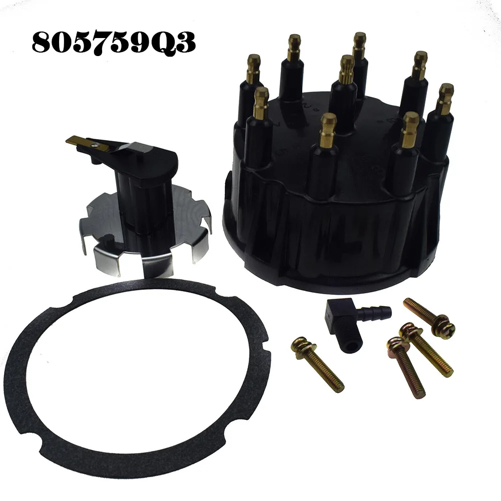 

For Mercruiser Engine V8 Distributor Cap And Rotor 5.0 5.7 7.4 8.2 187523 805759Q3 815407A2 18-5395 805759T3 805759T1 13524T1 18