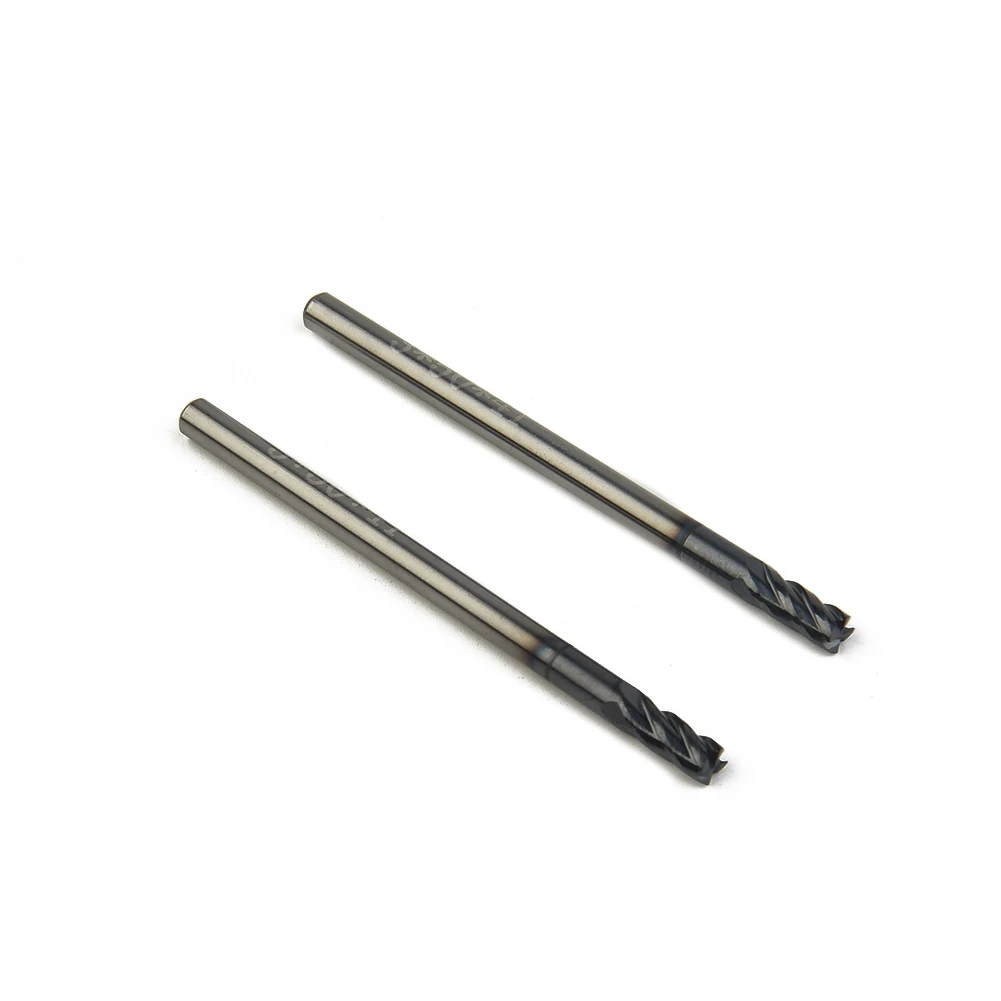 2PCS Tungsten Carbide HRC45 4 Flutes End Mill 3MM Shank Milling Cutter Tool Set Carbide 4 Flute Milling Cutter
2PCS Tungsten Carbide HRC45 4 Flutes End Mill 3MM Shank Milling Cutter Tool Set Carbide 4 Flute Milling Cutter