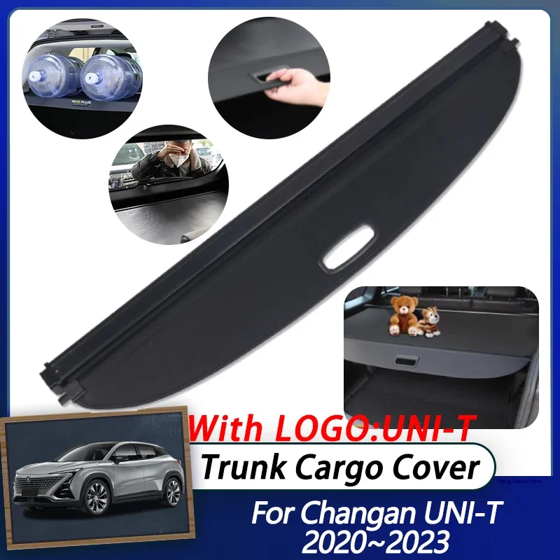 

Rear Cargo Cover For Changan UNI-T UNIT UNI T 2020 2021 2022 2023 Trunk Luggage Curtain Organizer Retractable Shield Accessories