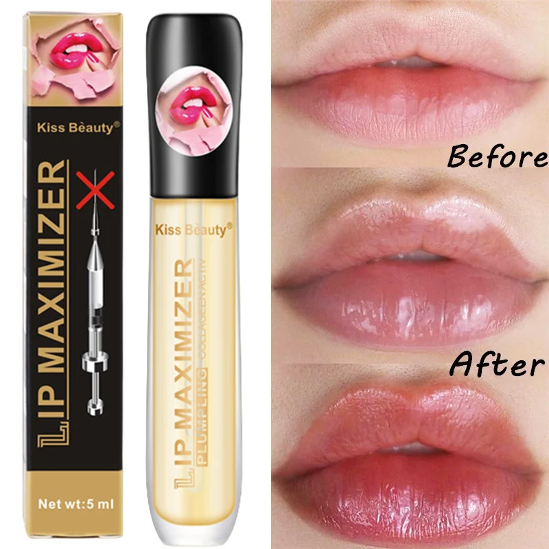 

Instant Volumising Lip Plumper Serum Reduce Fine Lines Lip Oil Sexy Long Lasting Moisturize Lip Mask Care Lip Gloss Balm Makeup