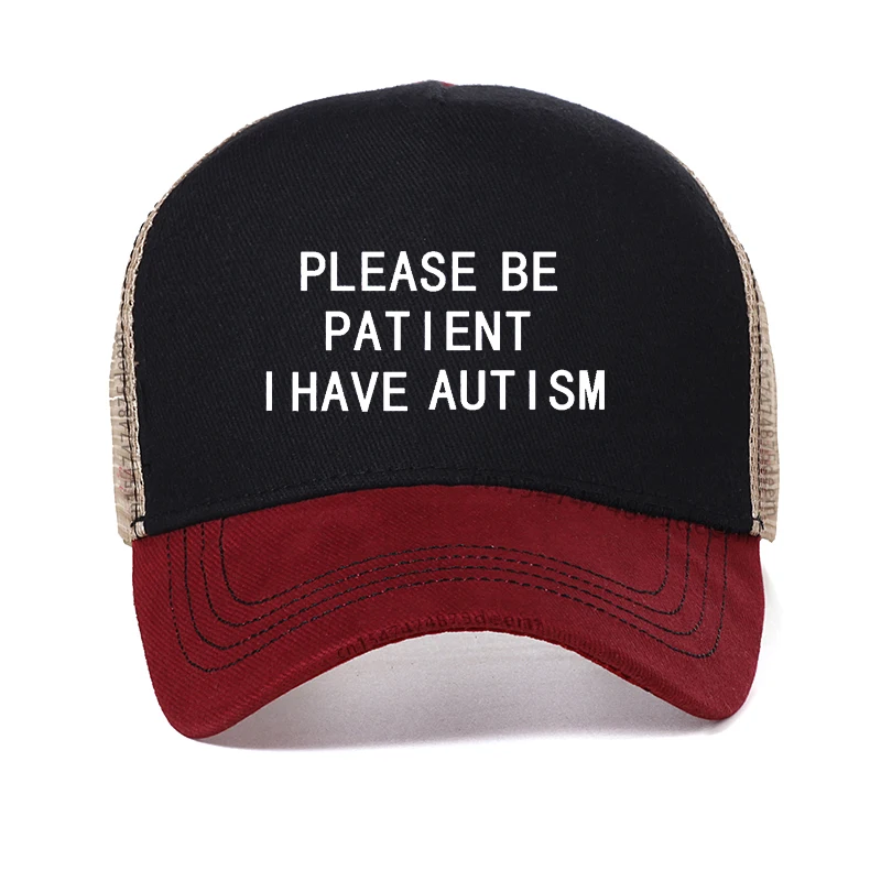 Please Be Patient I Have Autism print Baseball Cap Outdoor Mesh Trucker Caps unisex Adjustable snapback hats Bone gorras
Please Be Patient I Have Autism print Baseball Cap Outdoor Mesh Trucker Caps unisex Adjustable snapback hats Bone gorras