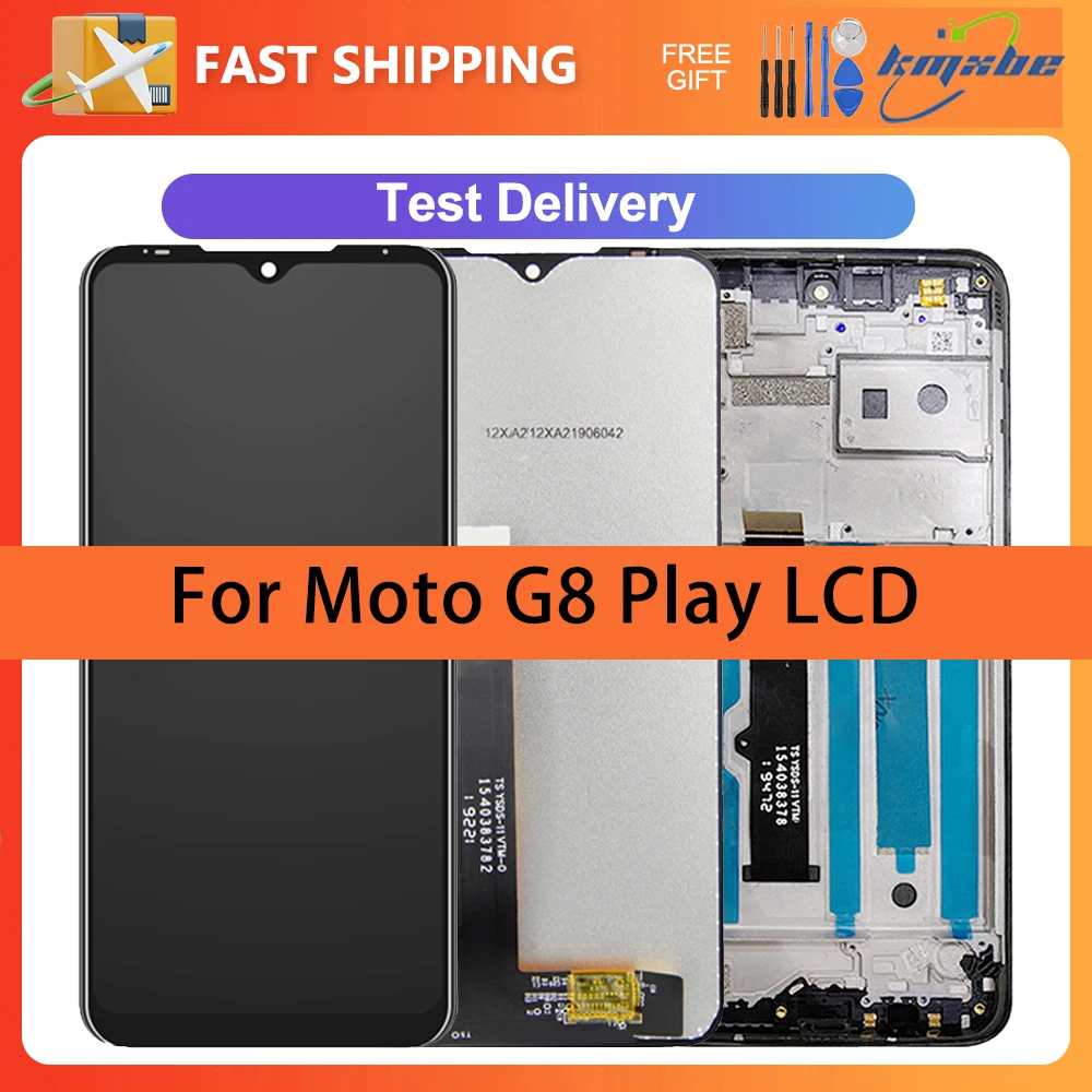

ЖК-дисплей 6,2 дюйма для Motorola Moto G8 Play XT2015, дисплей с сенсорным экраном и дигитайзером в сборе с рамкой для XT2015-2, сменный ЖК-дисплей