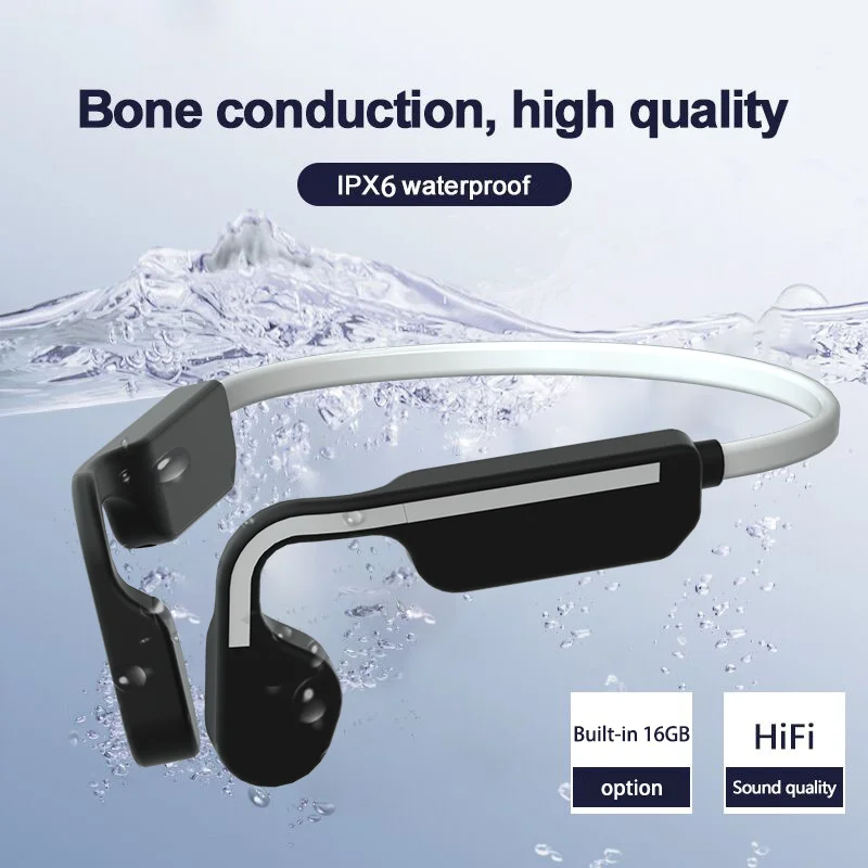 True Bone Conduction Headset Wireless Bluetooth 5.0-compatible Swimming Headphones IPX6 Waterproof Sports Earphones Microphone
True Bone Conduction Headset Wireless Bluetooth 5.0-compatible Swimming Headphones IPX6 Waterproof Sports Earphones Microphone