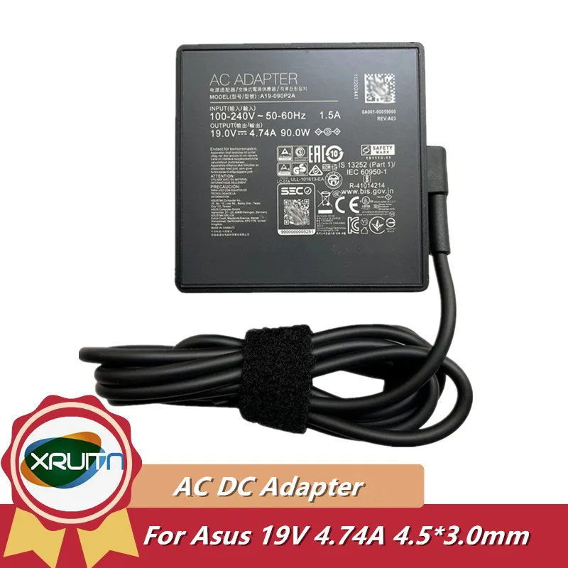 Original 19V 4.74A 90W AC Adapter A19-090P2A Charger For ASUS ZenBook UX560UA UX560UQ UX450FD Power Supply ADP-90YD B EXA1202YH
Original 19V 4.74A 90W AC Adapter A19-090P2A Charger For ASUS ZenBook UX560UA UX560UQ UX450FD Power Supply ADP-90YD B EXA1202YH