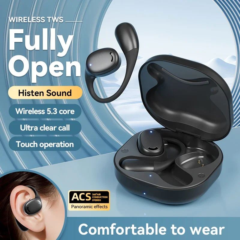 Gulanxo M56 bone conduction wireless Bluetooth earphones for sports noise reduction, ultra long battery life, ear mounte Open e
Gulanxo M56 bone conduction wireless Bluetooth earphones for sports noise reduction, ultra long battery life, ear mounte Open e