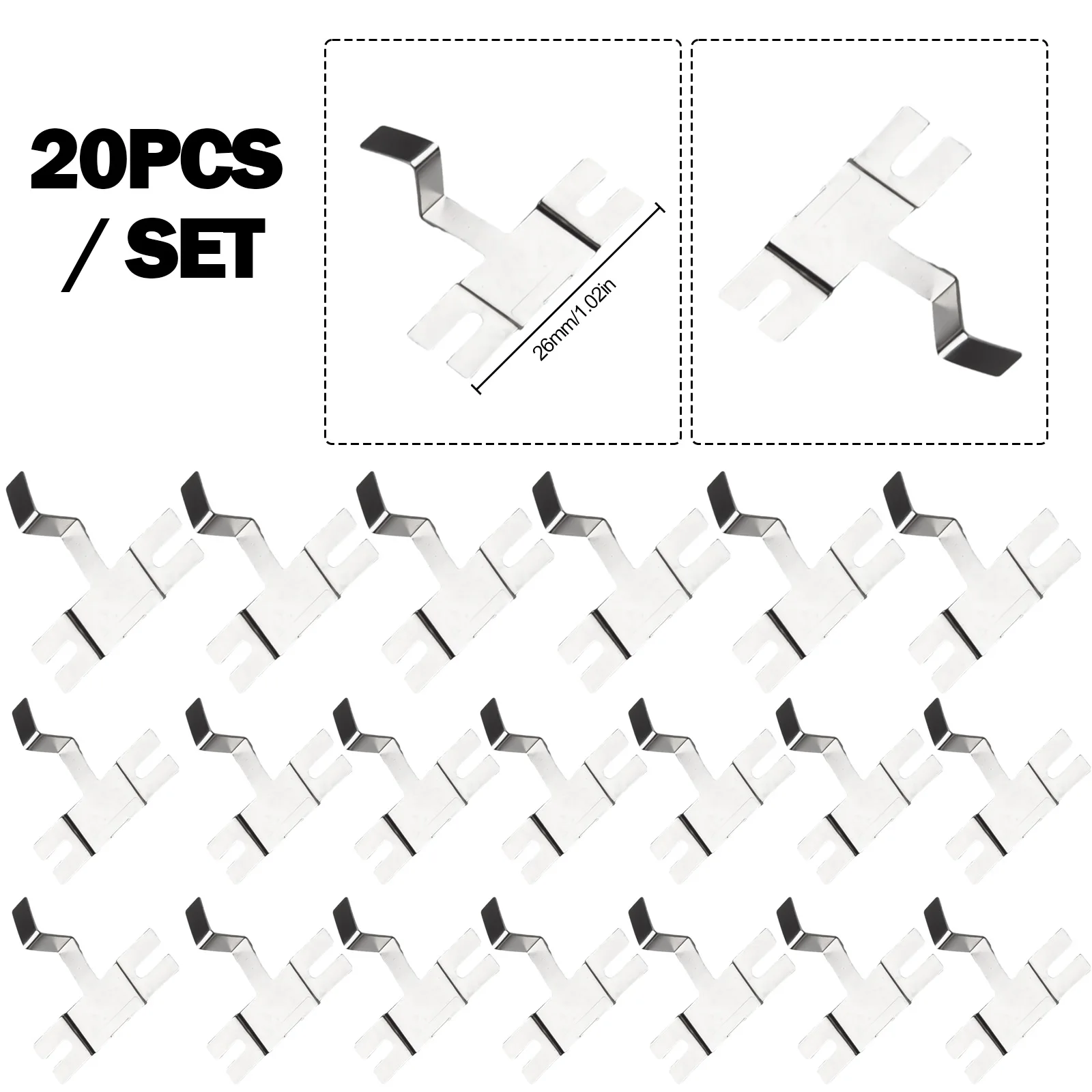 Battery Pack Nickel Sheets 2.6cm/1.02inches 20pcs Nickel Plated Steel No Oxidation No Peeling High Tensile Tension
Battery Pack Nickel Sheets 2.6cm/1.02inches 20pcs Nickel Plated Steel No Oxidation No Peeling High Tensile Tension