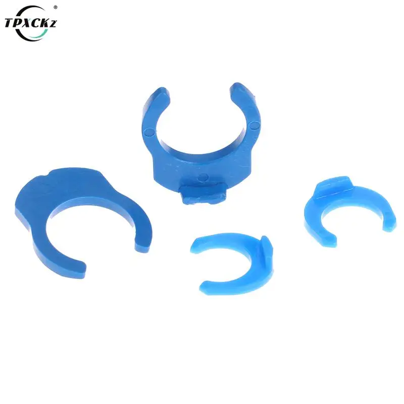 

100pcs 1/4" 3/8"OD Tube POM Pipe Blue Clip C-ring Hose Quick Connector For Aquarium RO Water Filter Reverse Osmosis System