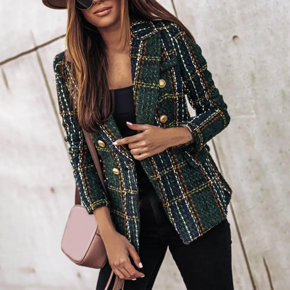 Double-Breasted Lady Blazer Women's Jacket Blazer Woman Long Sleeve Woolen Autumn Winter Lady Coat Woman clothing
Double-Breasted Lady Blazer Women's Jacket Blazer Woman Long Sleeve Woolen Autumn Winter Lady Coat Woman clothing