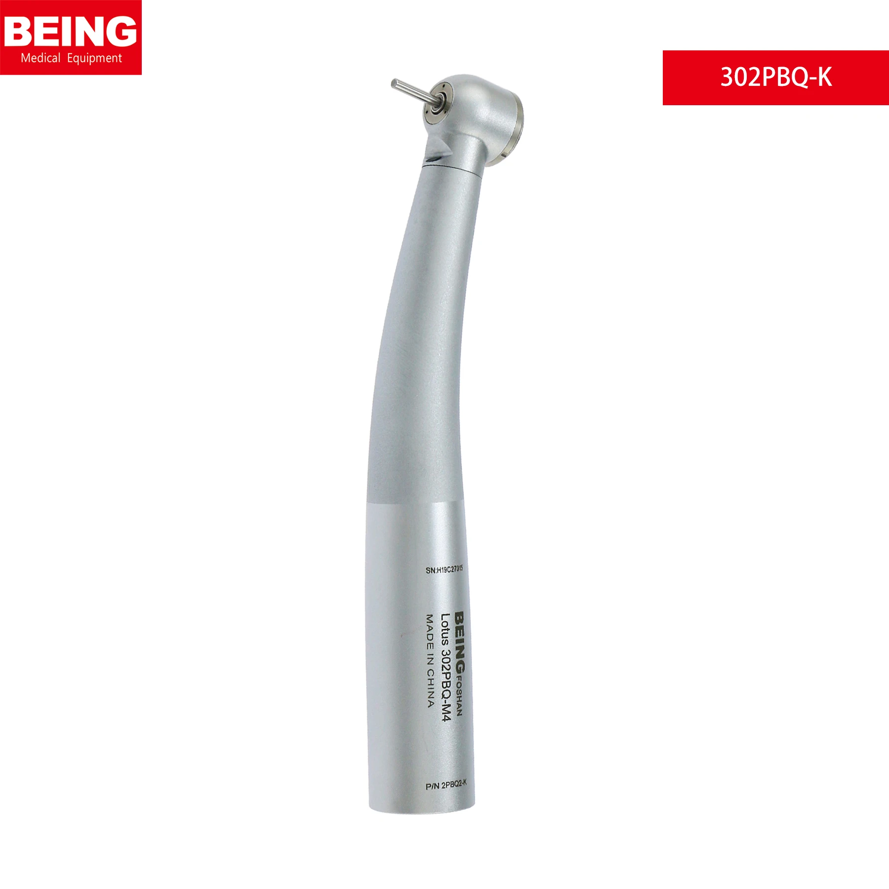 BEING Dental High Speed Turbine Fiber Optic Handpiece Fit KaVo 6Holes Coupler 302PBQ-K
BEING Dental High Speed Turbine Fiber Optic Handpiece Fit KaVo 6Holes Coupler 302PBQ-K