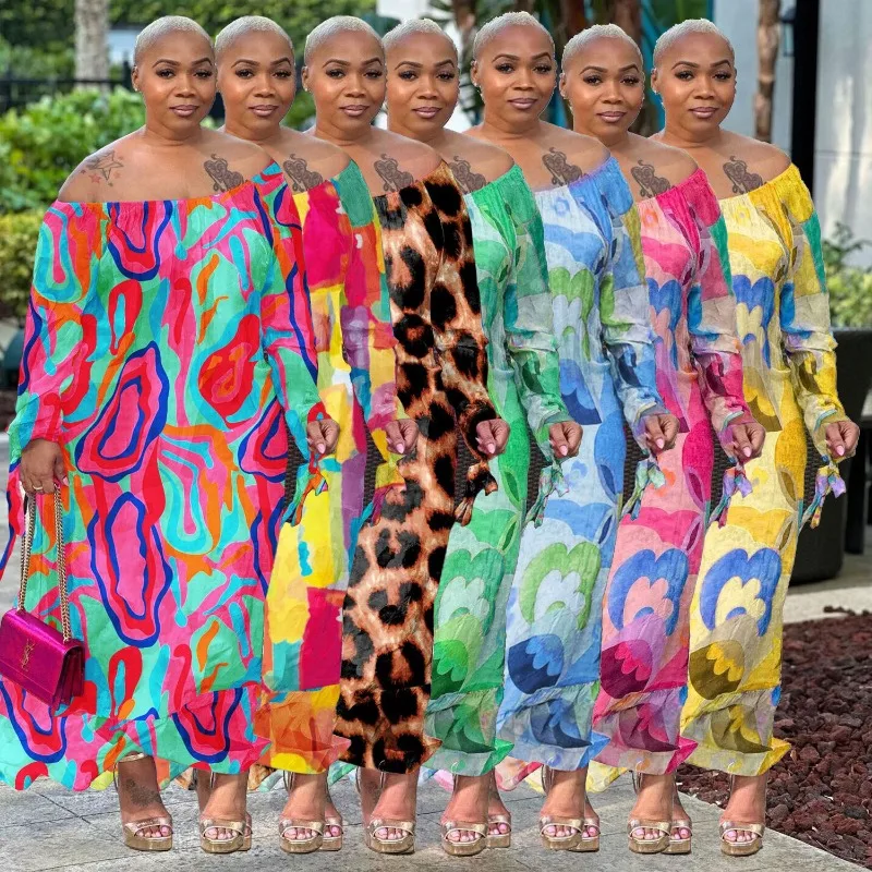 2023 New Spring Autumn Women's Clothing Sexy Slim-Fit Printed Dress off-Neck Casual Fashion
2023 New Spring Autumn Women's Clothing Sexy Slim-Fit Printed Dress off-Neck Casual Fashion