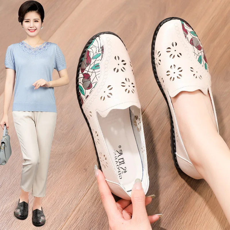 Spring Women Flats Ballet Shoes Woman Soft Leather Loafers Casual Slip On Shoes Ladies Breathable Walking Shoes Plus Size 34-42
Spring Women Flats Ballet Shoes Woman Soft Leather Loafers Casual Slip On Shoes Ladies Breathable Walking Shoes Plus Size 34-42