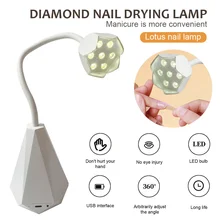Lotus Mini Nail Lamp UV LED Nail Dryer 7 LEDs Fast Drying Adjustable Nail Drying Lamp For Polish Gel Nail Art Tool
Lotus Mini Nail Lamp UV LED Nail Dryer 7 LEDs Fast Drying Adjustable Nail Drying Lamp For Polish Gel Nail Art Tool