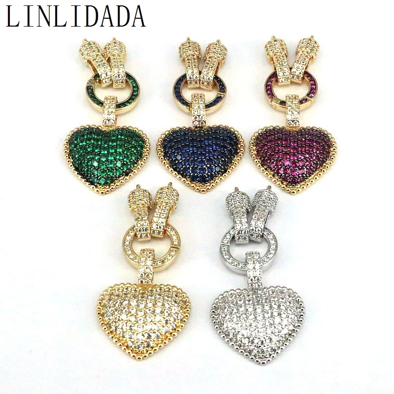 5Pcs Popular Women Gorgeous Charm Cubic Zircon Heart Pendants Necklace Finding Luxury Wedding Jewelry For Valentines Day
5Pcs Popular Women Gorgeous Charm Cubic Zircon Heart Pendants Necklace Finding Luxury Wedding Jewelry For Valentines Day
