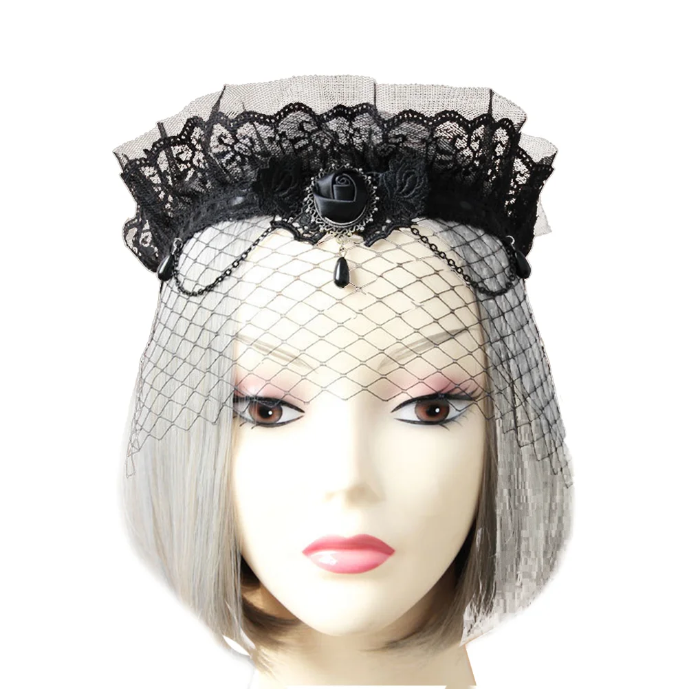 Gothic Crown Headdress Veil Crown Veil Eye Veil Garland Day of the Dead Headpiece for Masquerade Party Favors
Gothic Crown Headdress Veil Crown Veil Eye Veil Garland Day of the Dead Headpiece for Masquerade Party Favors