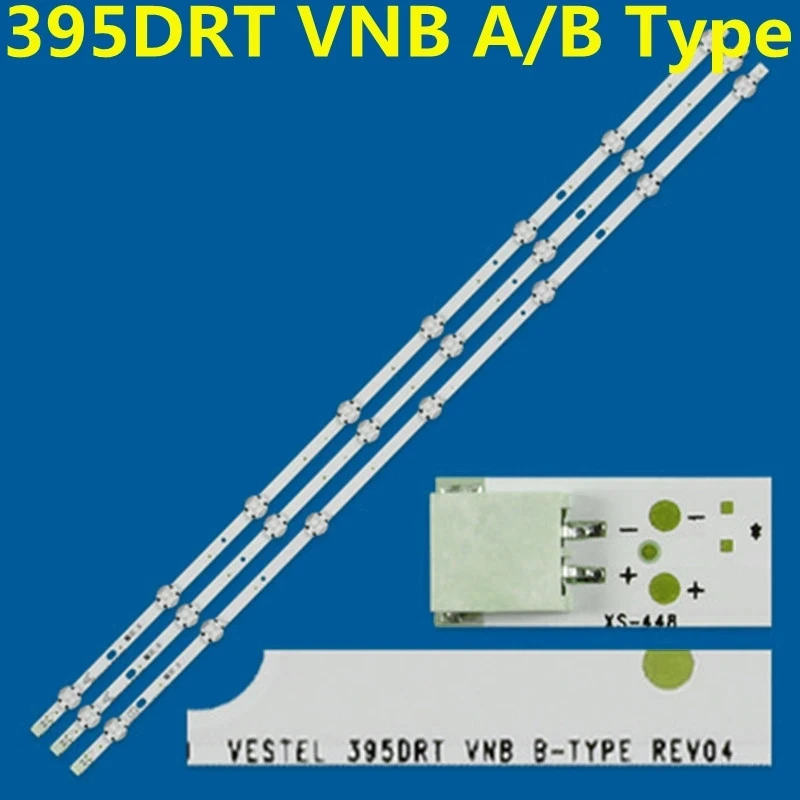 

729MM New Kit 3PCS (2A+1B) LED Backlight Strip For Digi Home 40470FHDS VESTEL 395DRT VNB A B Type VES395UNDC-2D-N12