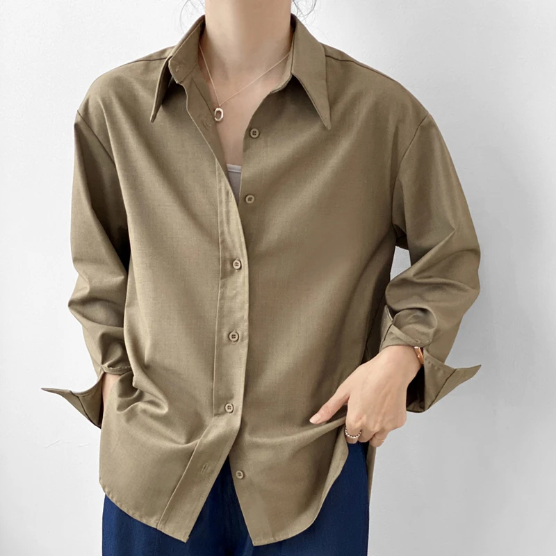 Autumn Women Korean Casual Chiffon Blouse Loose Single Breasted Tops Ladies Solid Long Sleeve Shirt Blusas Mujer Female
Autumn Women Korean Casual Chiffon Blouse Loose Single Breasted Tops Ladies Solid Long Sleeve Shirt Blusas Mujer Female