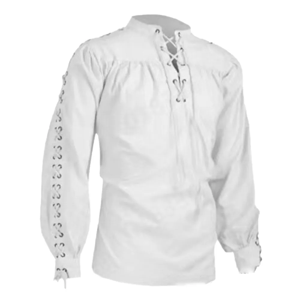 Outdoor Shirt Renaissance Mens Bandage Breathable Comfortable Everyday Fashionable Four Seasons Gothic Medieval
Outdoor Shirt Renaissance Mens Bandage Breathable Comfortable Everyday Fashionable Four Seasons Gothic Medieval