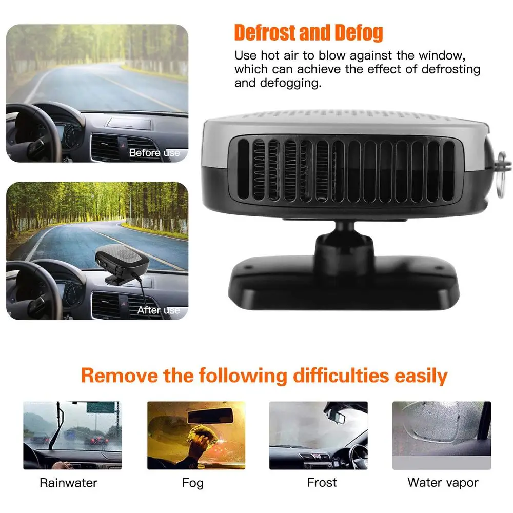 12v 360 Degree Adjustable High-power Car Heater Fan Portable Heater Cooler Defrost Defogger Rapid Heating Cooling For Car
12v 360 Degree Adjustable High-power Car Heater Fan Portable Heater Cooler Defrost Defogger Rapid Heating Cooling For Car