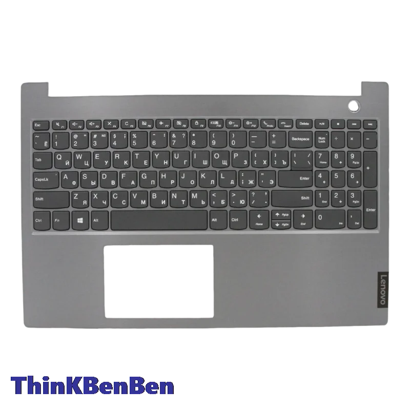 

RU Russian Keyboard With Mineral Gray Upper Case Palmrest Shell Cover For Lenovo ThinkBook 15 IML IIL Laptop 5CB0W45351