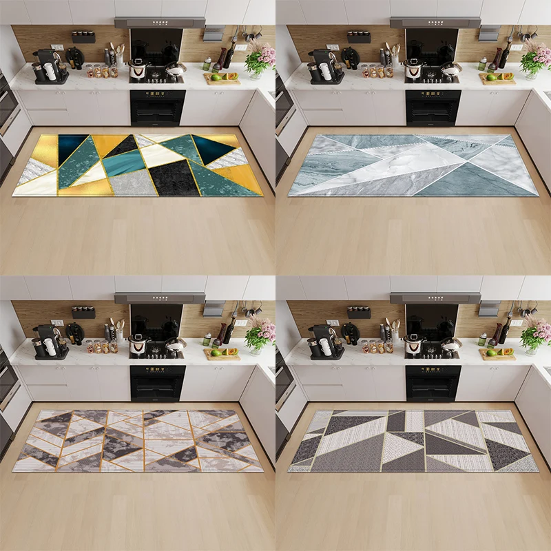 Modern Kitchen Floor Mat Entrance Door Living Room Bedroom Bedside Rug Corridor Bathroom Non-slip Home Decoration
Modern Kitchen Floor Mat Entrance Door Living Room Bedroom Bedside Rug Corridor Bathroom Non-slip Home Decoration