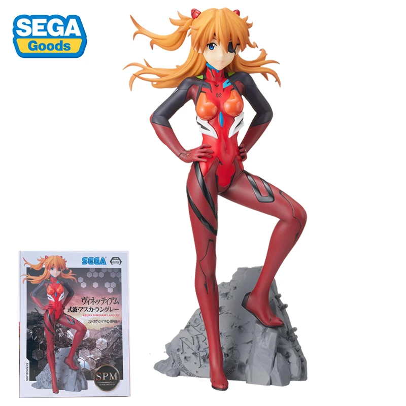 

Anime Original SEGA EVA Asuka Langley Soryu Figure Neon Genesis Evangelion Model 23Cm Pvc Figurine Model Toys for Boys Gift