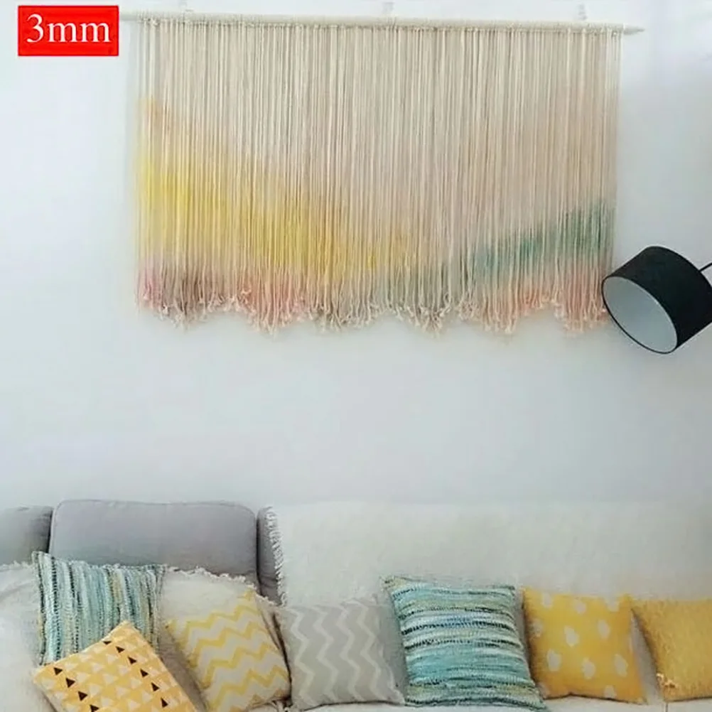 Natural Cotton Rope for Macrame Crafts - 200M 1 S237e50f2775d464b9ee75c8f070003c15