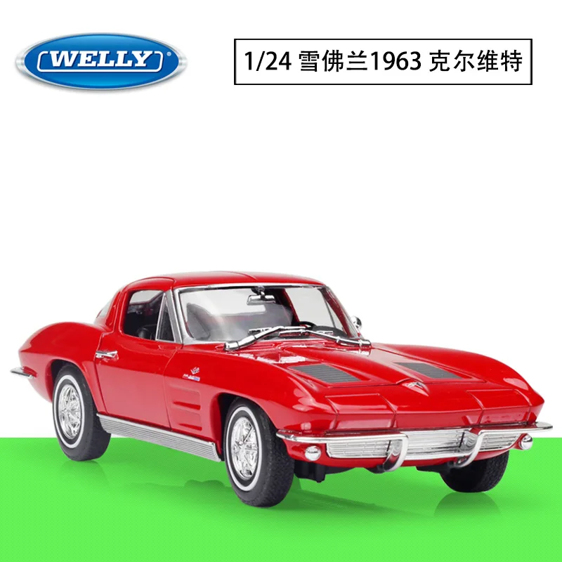 New WELLY 1:24 Chevrolet 1963 Corvette Car Model Simulated Alloy Car Model Toys Collection Ornaments Hobbies Boy Birthday Gifts
New WELLY 1:24 Chevrolet 1963 Corvette Car Model Simulated Alloy Car Model Toys Collection Ornaments Hobbies Boy Birthday Gifts