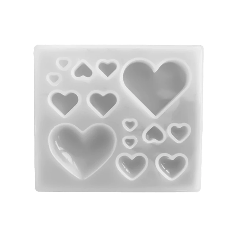 

Силиконовая форма для сережек в форме сердца, форма для литья эпоксидной смолы в форме сердца для изготовления ювелирных изделий