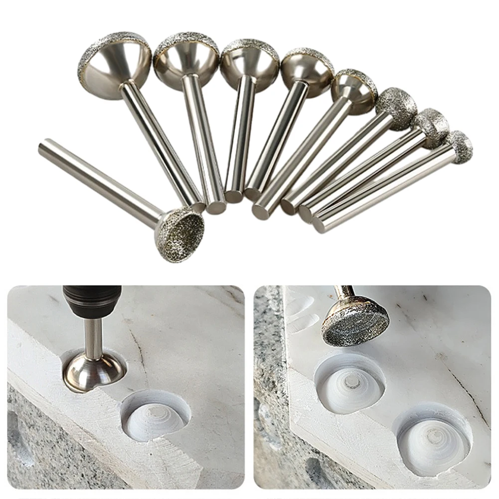 1pcs Diamond Mounted Point Grinding Head Spherical Concave Coarse Grinding Bit For Bench Drills Polishing Jade Amber Stone
1pcs Diamond Mounted Point Grinding Head Spherical Concave Coarse Grinding Bit For Bench Drills Polishing Jade Amber Stone