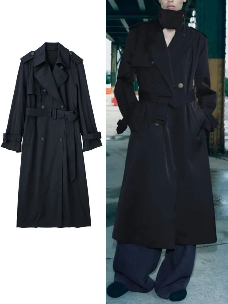 TRAF 2023 New Women Fashion With Belt Jacket Coats Autumn Winter Turn-Down Colla Trench Vintage Female Outerwear Overcoat
TRAF 2023 New Women Fashion With Belt Jacket Coats Autumn Winter Turn-Down Colla Trench Vintage Female Outerwear Overcoat