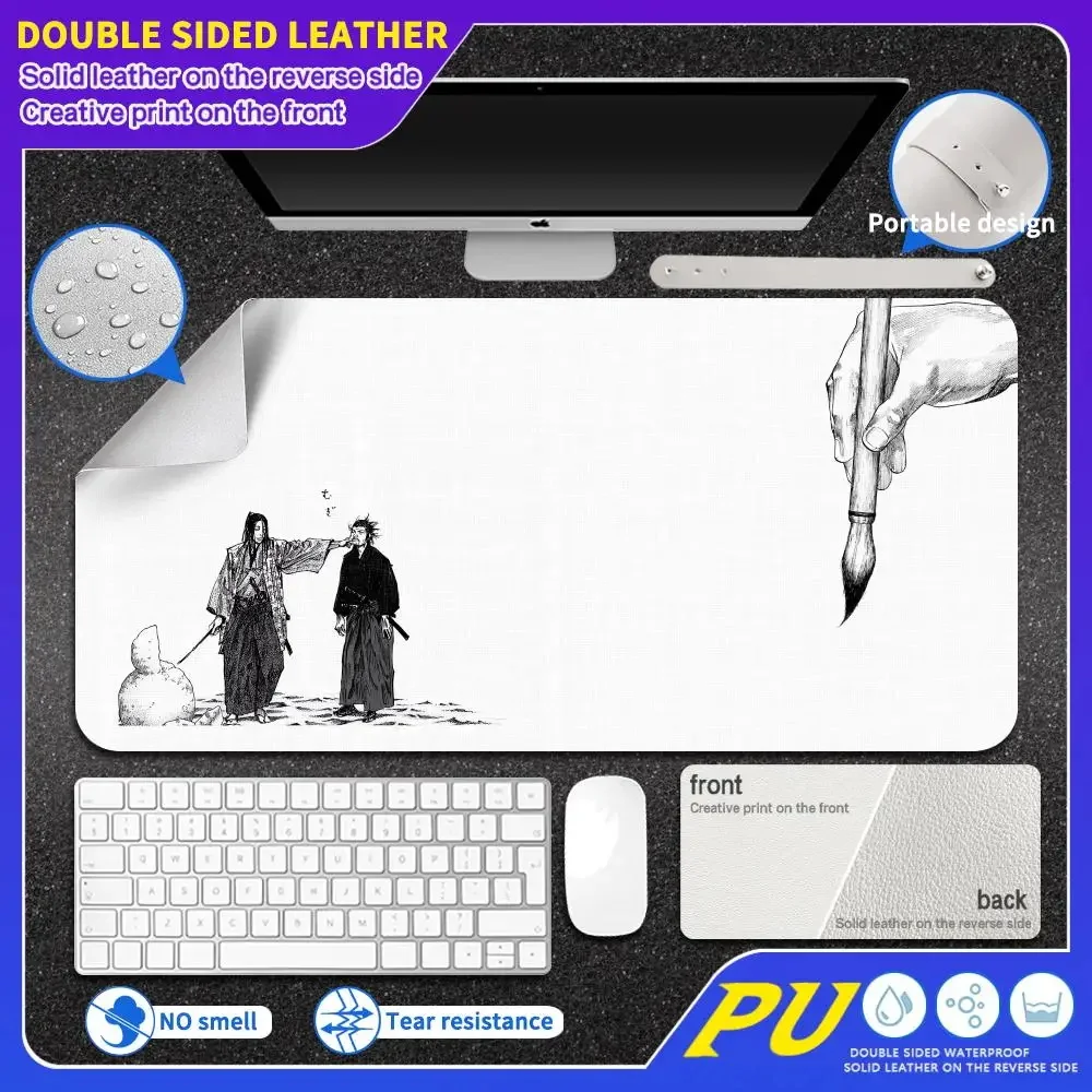 PU Large leather mouse pad Comic Vagabond Miyamoto Musashi Carpet light luxury anti slip and waterproof desk pad Office HD mat
PU Large leather mouse pad Comic Vagabond Miyamoto Musashi Carpet light luxury anti slip and waterproof desk pad Office HD mat
