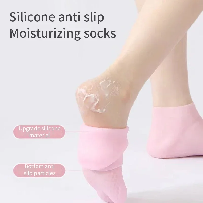 One Pair Pack Silicone Foot Care Socks Anti Cracking Moisturizing Socks Cracked Dead Skin Remove Protector Pain Relief Tools
One Pair Pack Silicone Foot Care Socks Anti Cracking Moisturizing Socks Cracked Dead Skin Remove Protector Pain Relief Tools