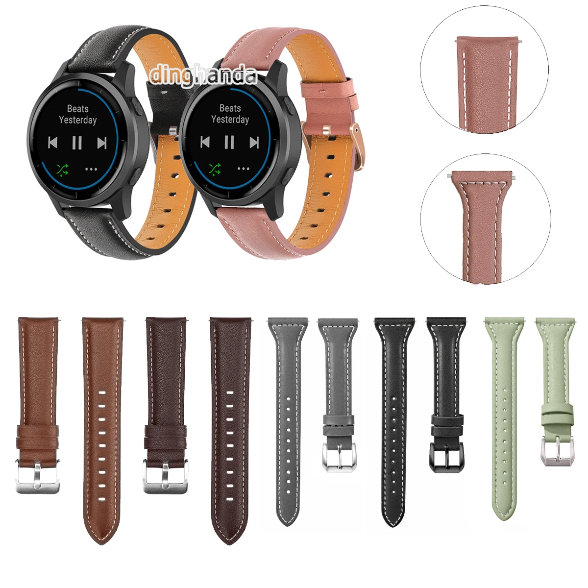 20mm 22mm Watch Band Genuine Leather Strap for Garmin Venu 2 Plus Wristband for Vivoactive 4 Venu2 45mm Forerunner 255 correa
20mm 22mm Watch Band Genuine Leather Strap for Garmin Venu 2 Plus Wristband for Vivoactive 4 Venu2 45mm Forerunner 255 correa