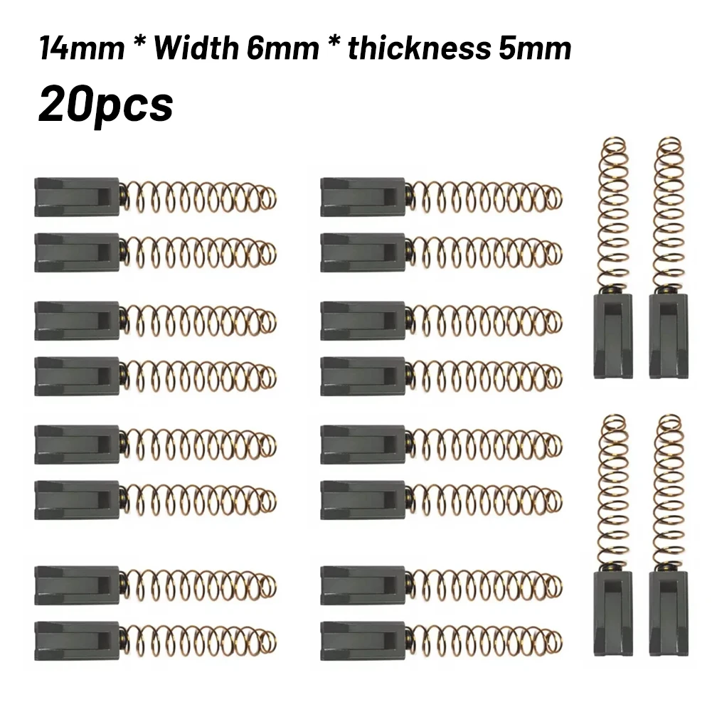 10Pairs Carbon Brush Air Carbon Brush 14*6*5mm For Triac S/PID Hot Air Welding Plastic Welding Machine Motor Replacement
10Pairs Carbon Brush Air Carbon Brush 14*6*5mm For Triac S/PID Hot Air Welding Plastic Welding Machine Motor Replacement