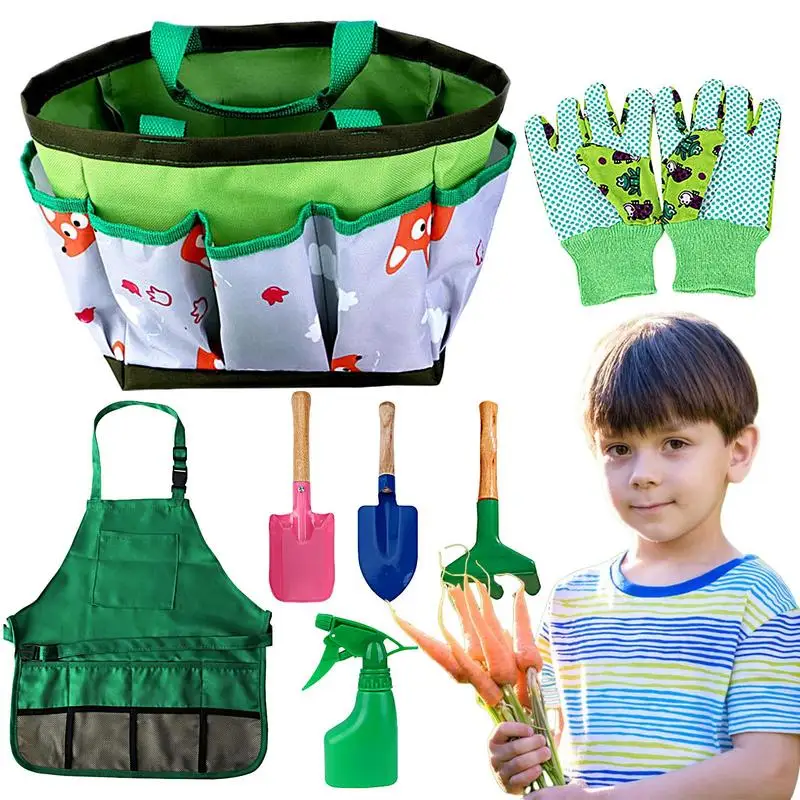 Little Gardener Tool Set 7pcs Sensory Portable Gardening Planting Kit Gardening Gifts For Kids Includes Spray Bottle Gloves
Little Gardener Tool Set 7pcs Sensory Portable Gardening Planting Kit Gardening Gifts For Kids Includes Spray Bottle Gloves
