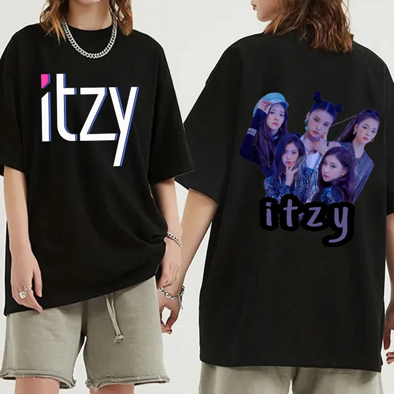 New Kpop ITZY Graphic Print Shirt Tees Summer T-shirt Short Sleeve Women Fashion Personality Y2K Streetwear Casual Tops 
New Kpop ITZY Graphic Print Shirt Tees Summer T-shirt Short Sleeve Women Fashion Personality Y2K Streetwear Casual Tops