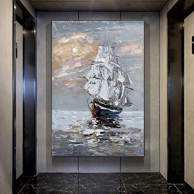 Hand Painted Abstract Oil Painting Smooth Sailing Home Decor Handmade Paintings Modern Wall Art Hanging Painting For Home Decor
Hand Painted Abstract Oil Painting Smooth Sailing Home Decor Handmade Paintings Modern Wall Art Hanging Painting For Home Decor