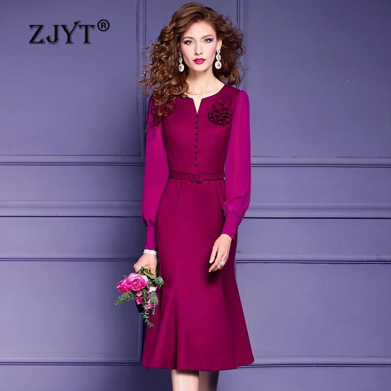 ZJYT Elegant Women Midi Mermaid Party Cocktail Dresses Long Sleeve 2024 Fashion Spring Dress Plus Size Black Casual Daily Robe
ZJYT Elegant Women Midi Mermaid Party Cocktail Dresses Long Sleeve 2024 Fashion Spring Dress Plus Size Black Casual Daily Robe
