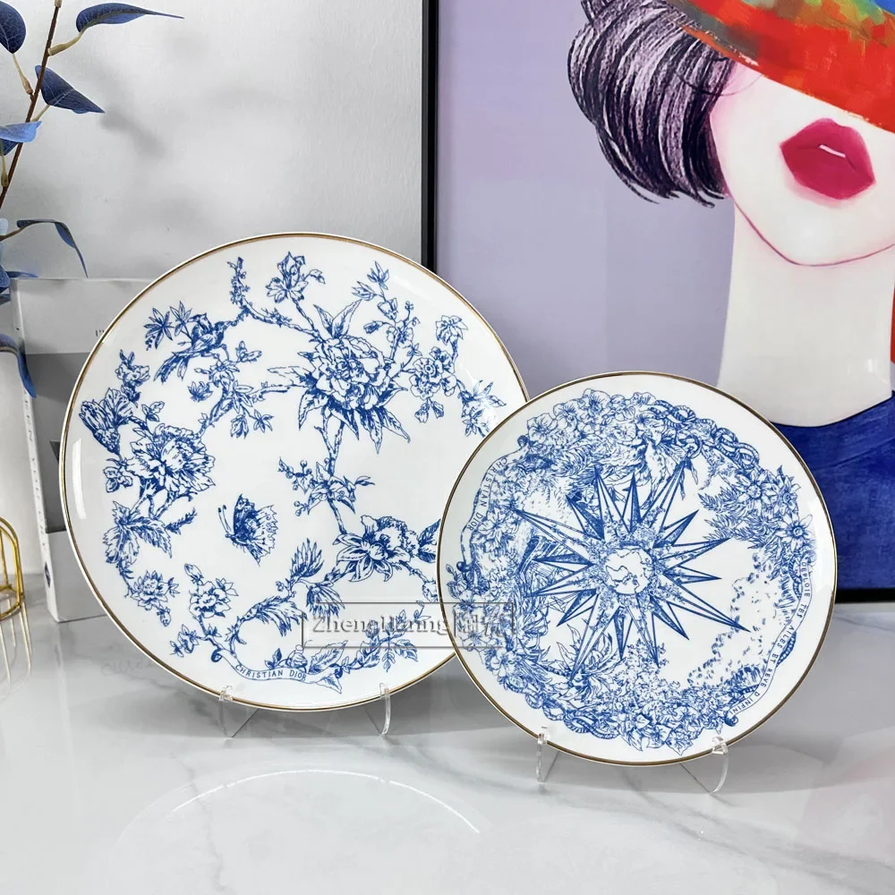 European Style Western Plate Ceramic Plate Practical Creative Christmas Cake Fruit Tableware Kitchen Steak Plate Household
European Style Western Plate Ceramic Plate Practical Creative Christmas Cake Fruit Tableware Kitchen Steak Plate Household
