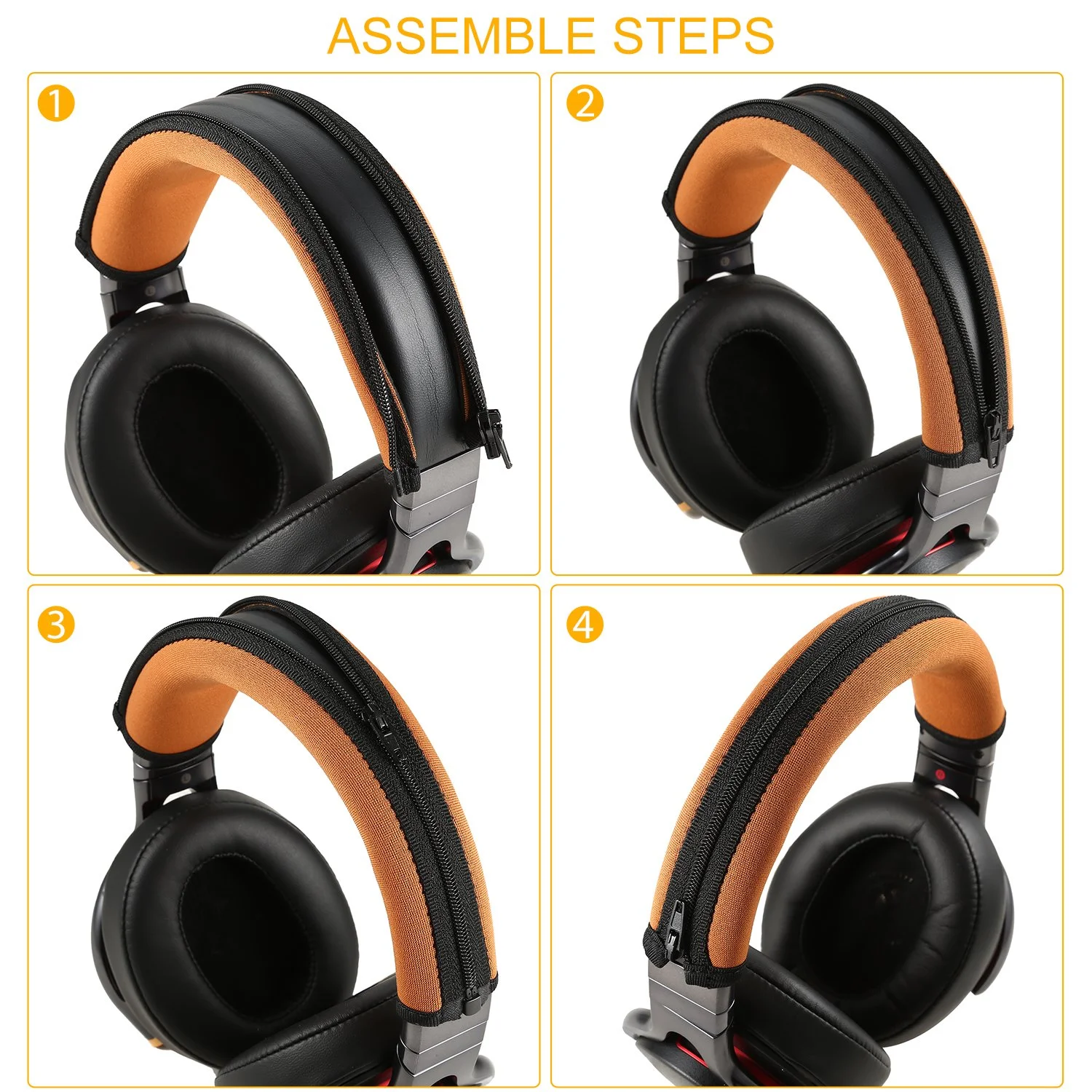 Replacement Cloth Headband Cover Protector with Zipper for Sony MDR-1R MDR-1RNC MDR-1RBT MDR-1A MDR-1ADAC MDR-1ABT Headphones Replacement Cloth Headband Cover Protector with Zipper for Sony MDR-1R MDR-1RNC MDR-1RBT MDR-1A MDR-1ADAC MDR-1ABT Headphones