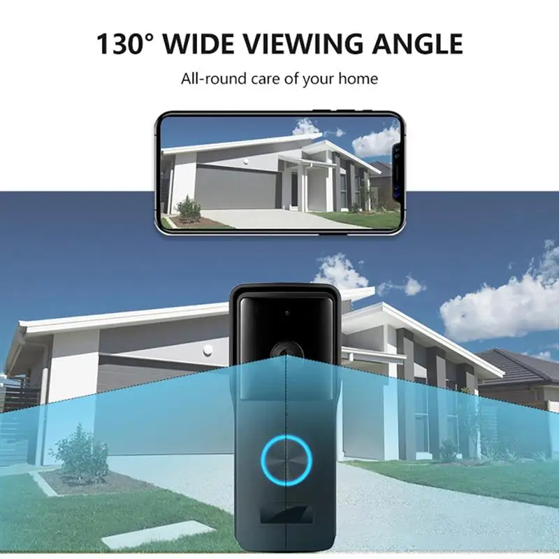 

Video Doorbell,1080P Waterproof WiFi Wireless Door Bell with Door Bell Ringer Camera Battery Powered