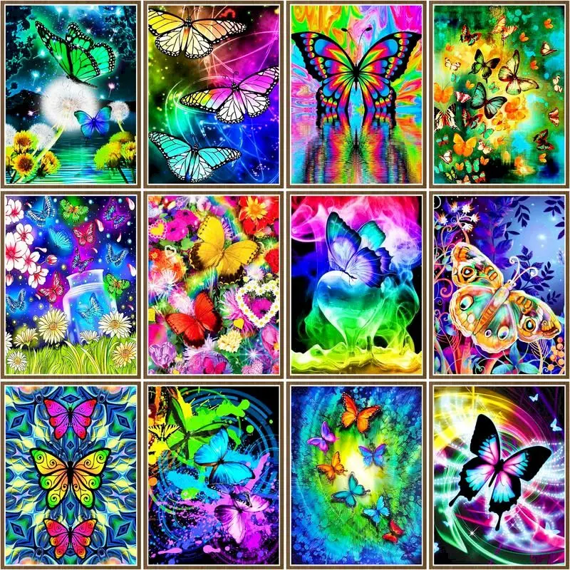 CHENISTORY Painting By Number Colorful Butterfly Kits Handpainted Picture Drawing On Canvas For Adults Diy Home Decor
CHENISTORY Painting By Number Colorful Butterfly Kits Handpainted Picture Drawing On Canvas For Adults Diy Home Decor