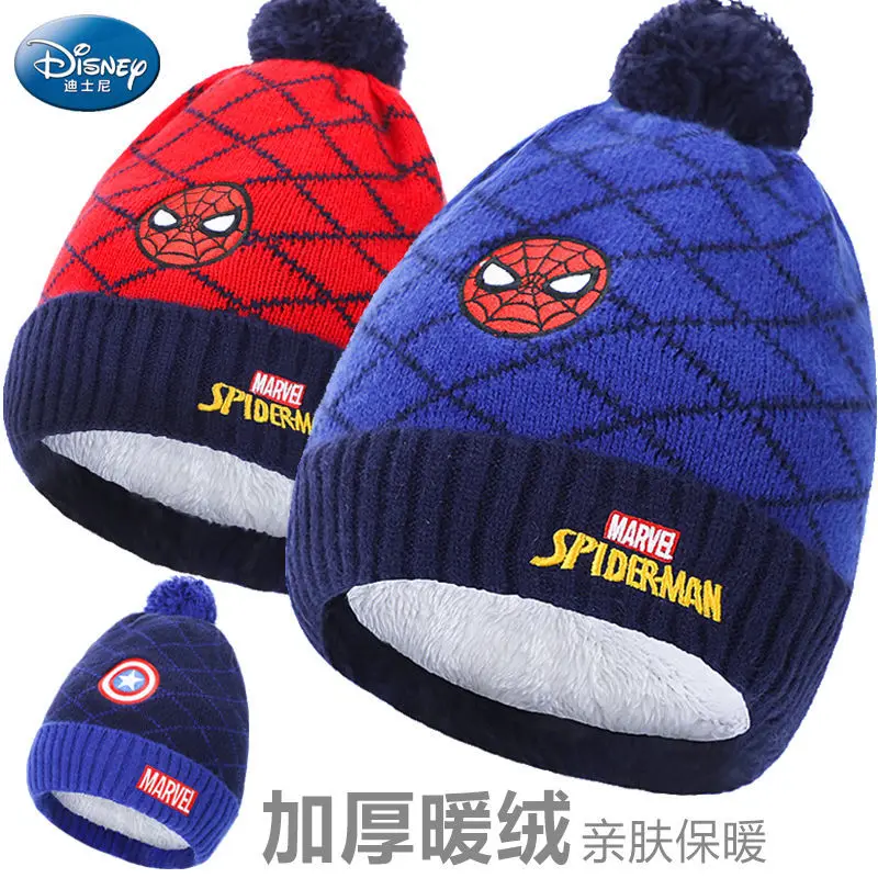 Disney Spider-Man Children's Hat Autumn and Winter Knitted Wool Hat Boy's Warm Pullover Hat Baby Plus Velvet Thickened Gift
Disney Spider-Man Children's Hat Autumn and Winter Knitted Wool Hat Boy's Warm Pullover Hat Baby Plus Velvet Thickened Gift