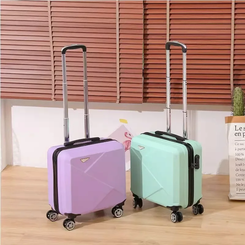 

18 inch Suitcase Small Rolling Luggage Carry on Bag Suitcases on Wheels Cabin Lightweight Travel bag Password Trolley Case