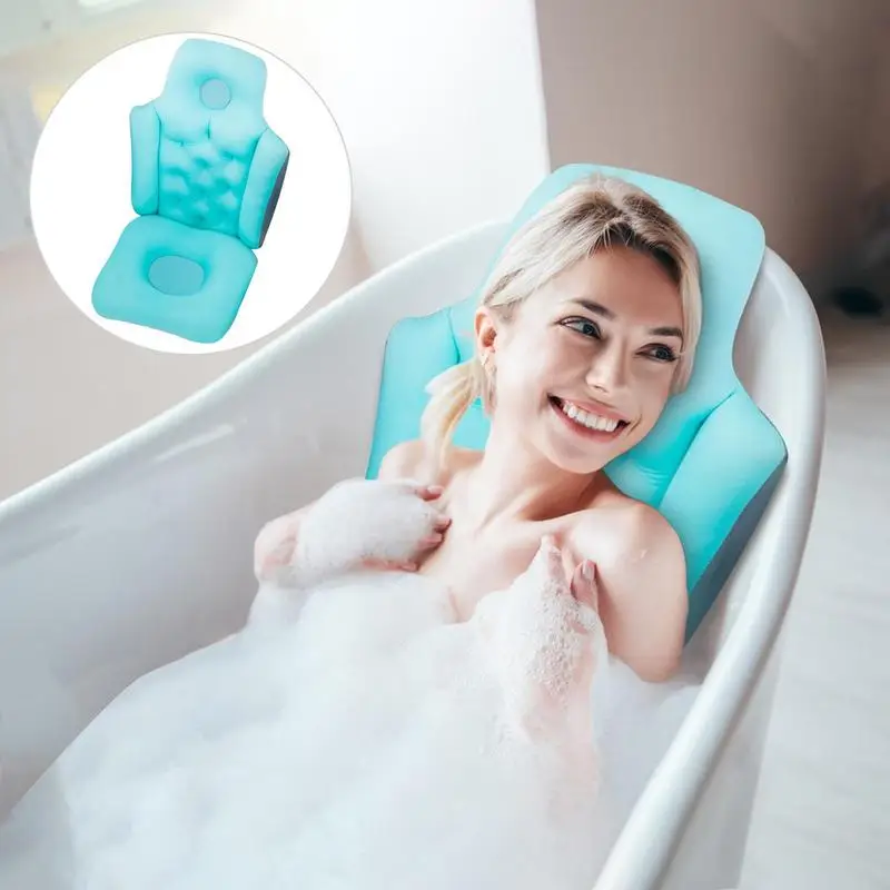 Bath Pillow For Bathtub Full Body Mat & Cushion Headrest Bath Cushion Lumber Mat For Shower Air Mesh & Quick Drying For Head
Bath Pillow For Bathtub Full Body Mat & Cushion Headrest Bath Cushion Lumber Mat For Shower Air Mesh & Quick Drying For Head