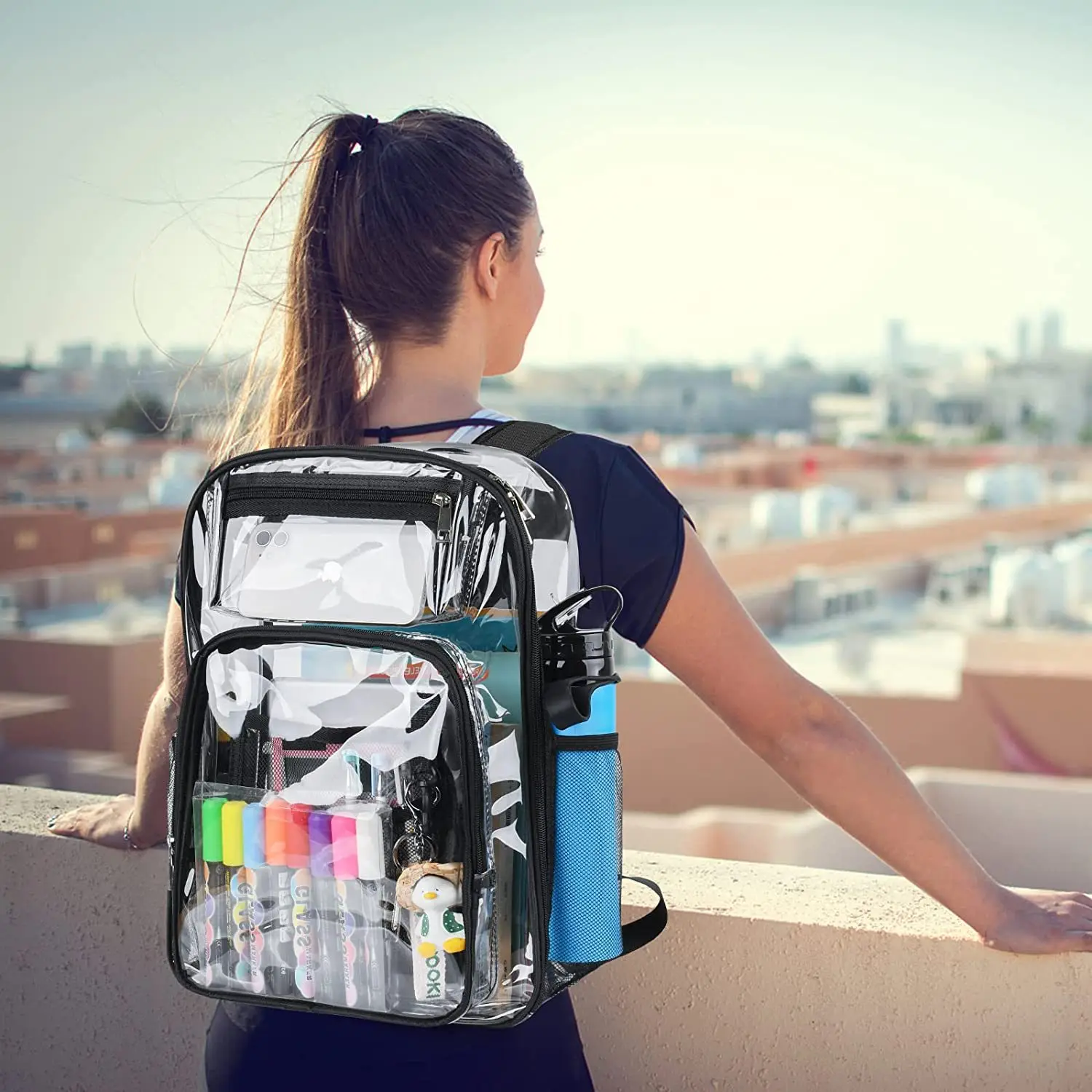 Waterproof PVC Clear See Through Backpack Large Stadium Approved School Bag Cute Transparent Jelly Backpack Toy Bookbag For Kids
Waterproof PVC Clear See Through Backpack Large Stadium Approved School Bag Cute Transparent Jelly Backpack Toy Bookbag For Kids