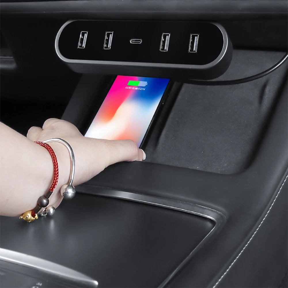 Car USB Shunt Hub Accessories 27W Fast Charging Docking Station Center Console Adapter Fold Hide For Tesla Model Y 3 2021-2023
Car USB Shunt Hub Accessories 27W Fast Charging Docking Station Center Console Adapter Fold Hide For Tesla Model Y 3 2021-2023