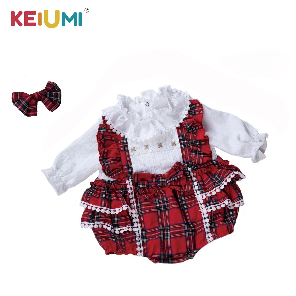 

KEIUMI Baby Rompers Dress suit for 22-23 Inch Reborn Dolls Real And Soft to Touch Babies Doll Clothes Sets Kids Birthday Gift